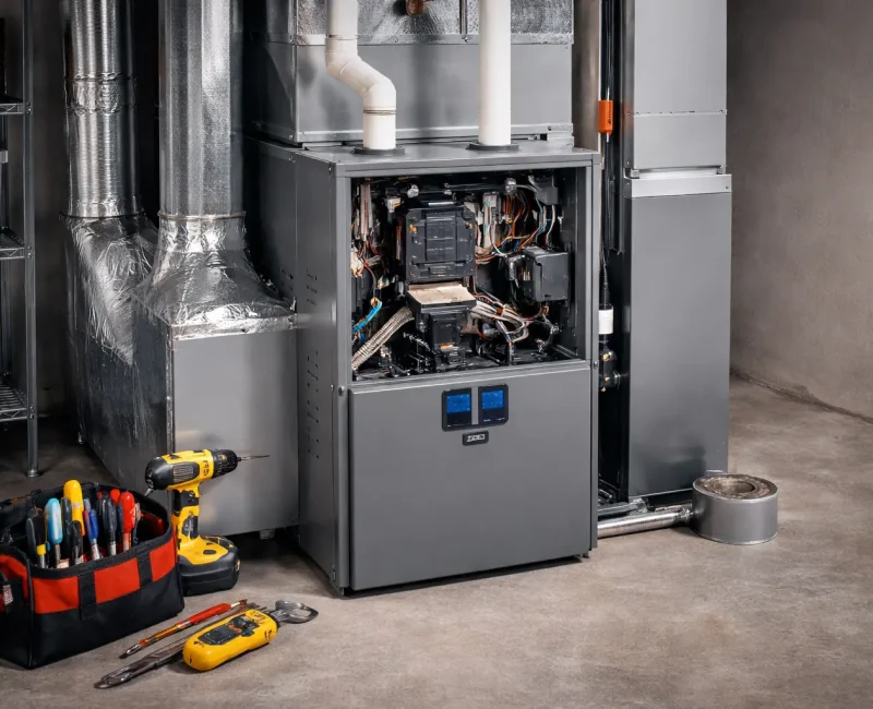 Blueridge Refrigeration furnace repair and HVAC service technician in North Shore
